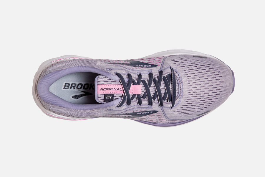 Brooks Adrenaline GTS 21 Road Running Shoes Womens - Pink - ZVKRF-7213